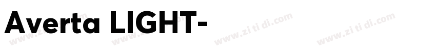 Averta LIGHT字体转换
